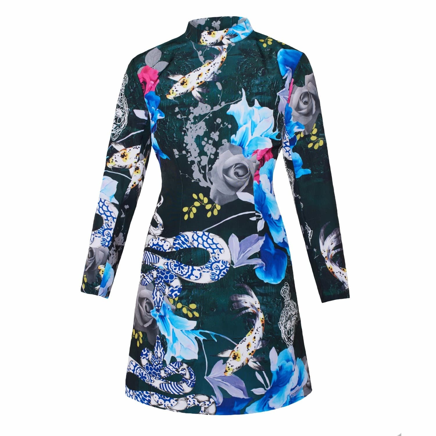 oriental silk dress