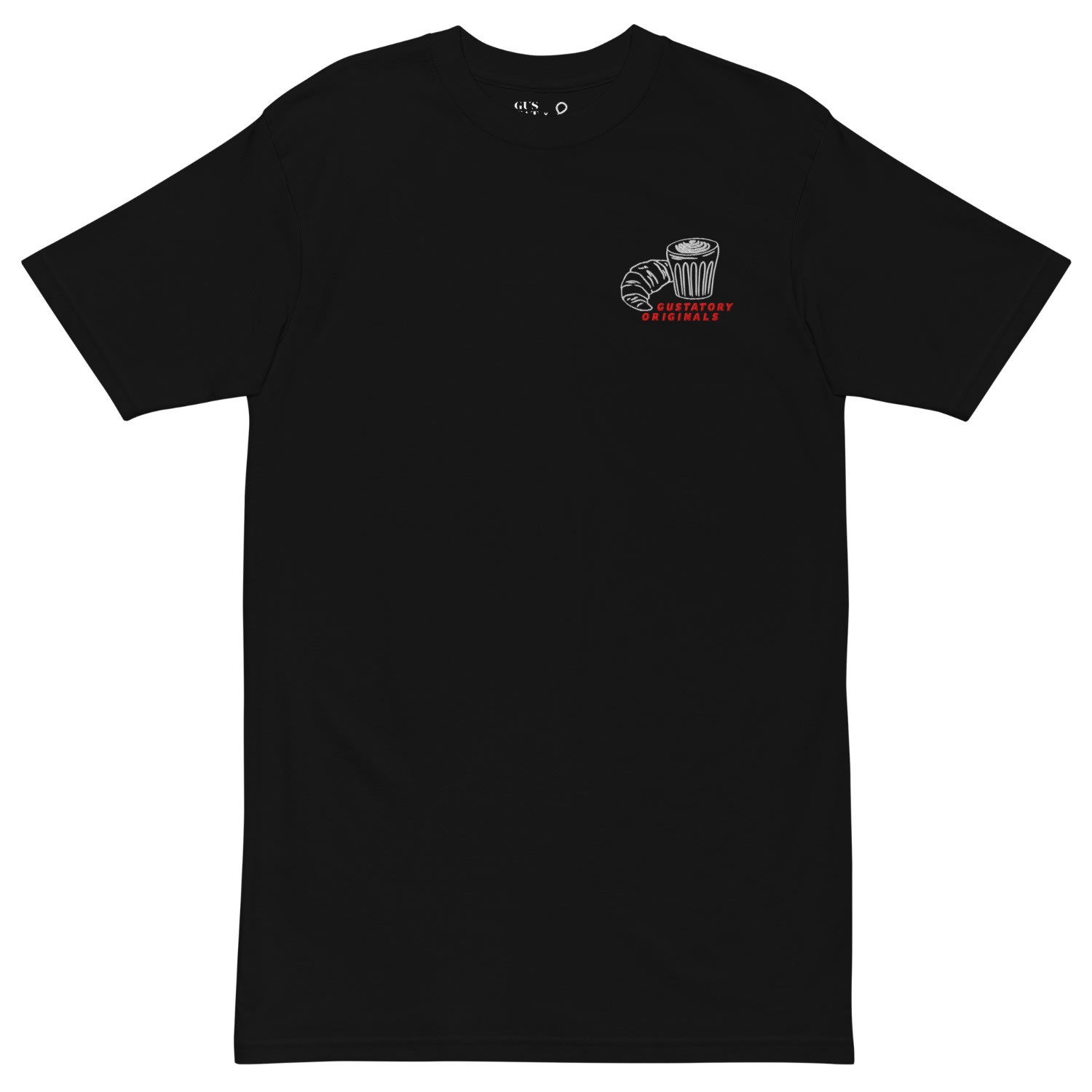 Anchor & Crew Black Gustatory Originals Postcards From Sunday Heavy Cotton Embroidered T-shirt - Women In Black