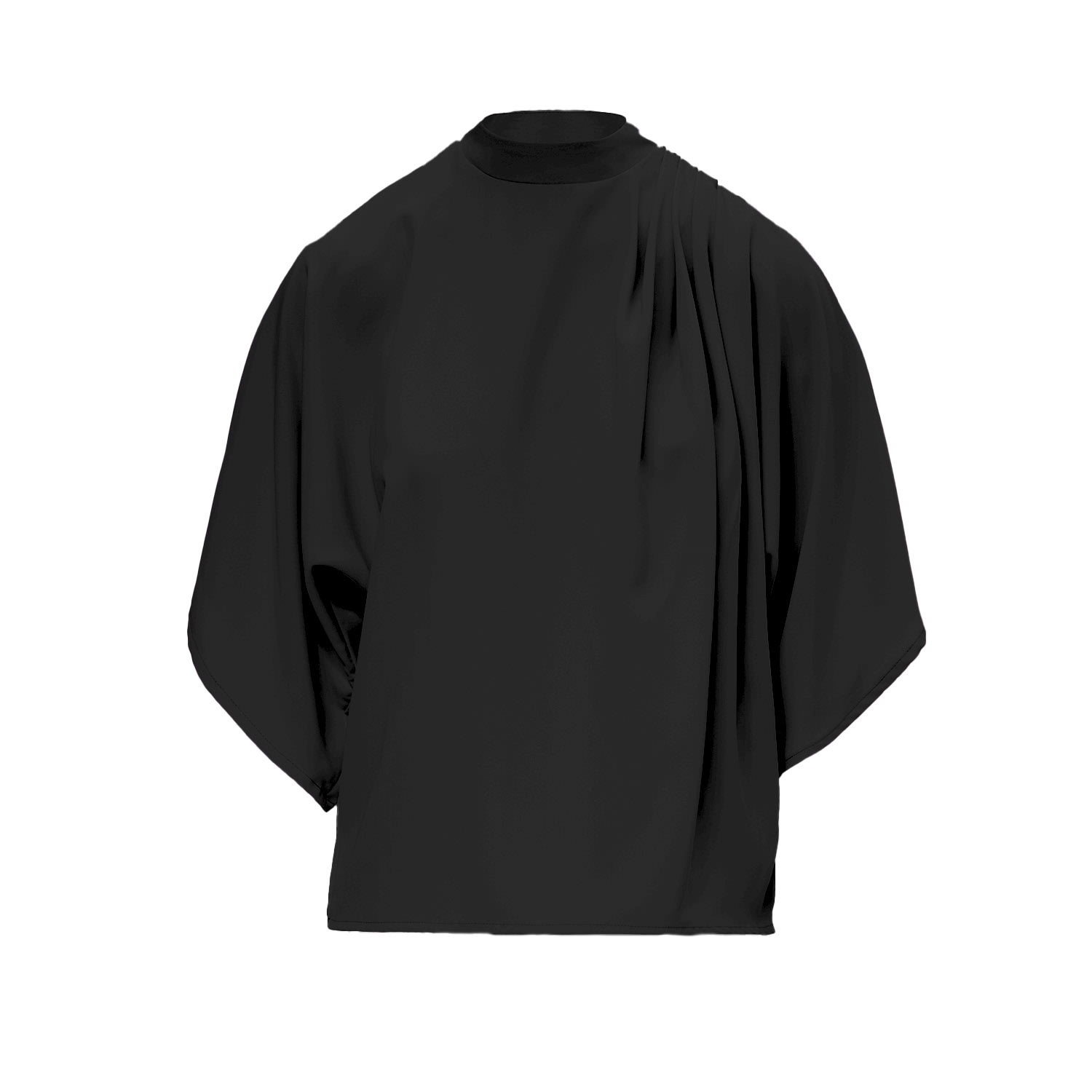 Bluzat Women's Black Flared Blouse In Black