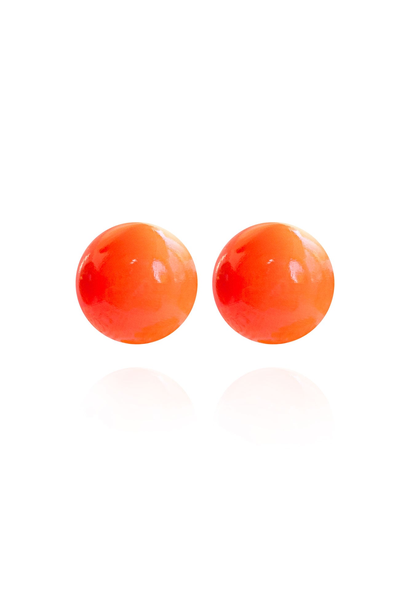 Women’s Yellow / Orange Gaia Jumbo Earrings In Crimson Blaze Saule Label