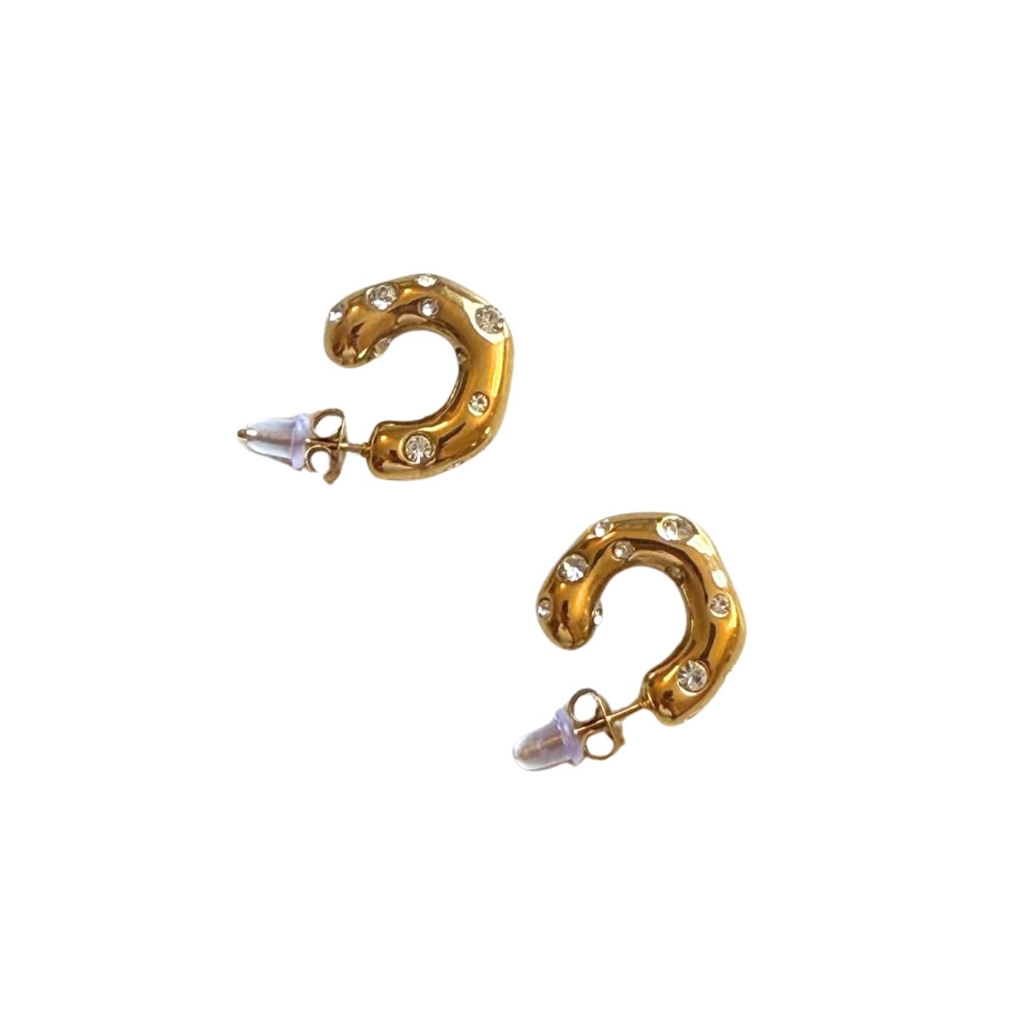Mulgaro Women's Gold Giraffe Earrings