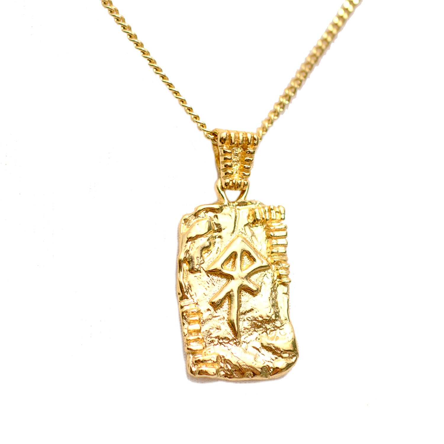 Women&rsquo;s Gold Alexia Courage Pendant Necklace | Krrush