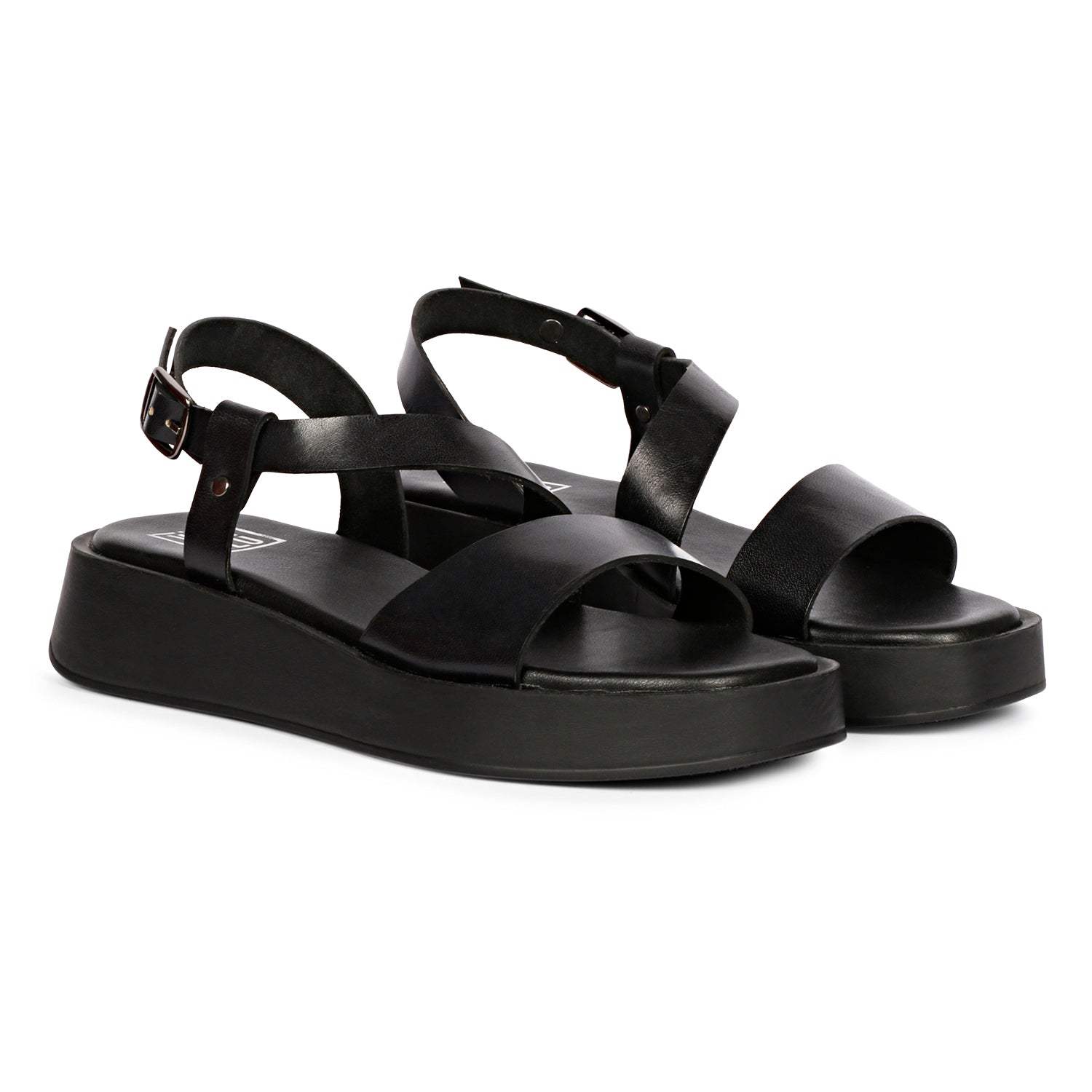 Saint G Women's Vivi Blu - Nasrin - Wedges - Black In Black