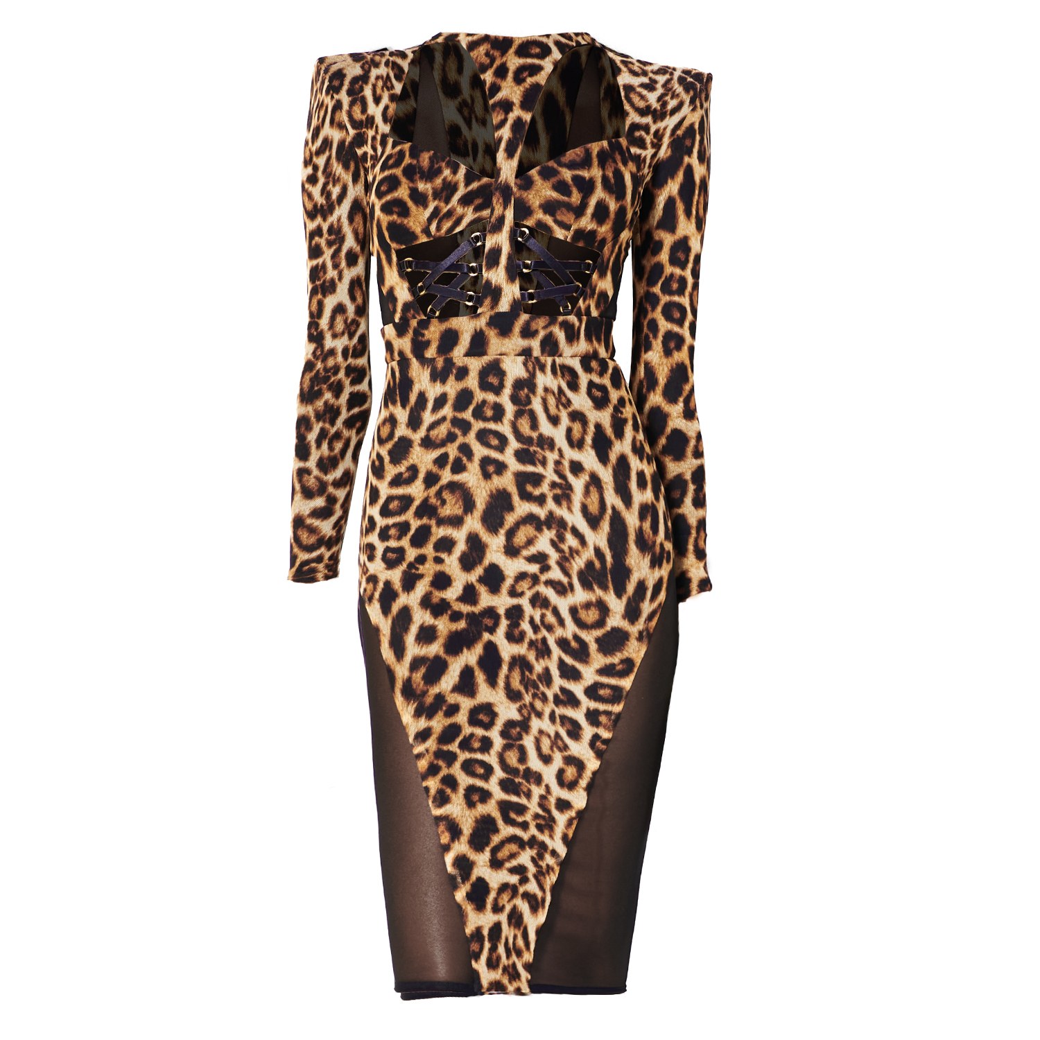 Women’s The Power Dress - Leopard Extra Small Bao Tranchi