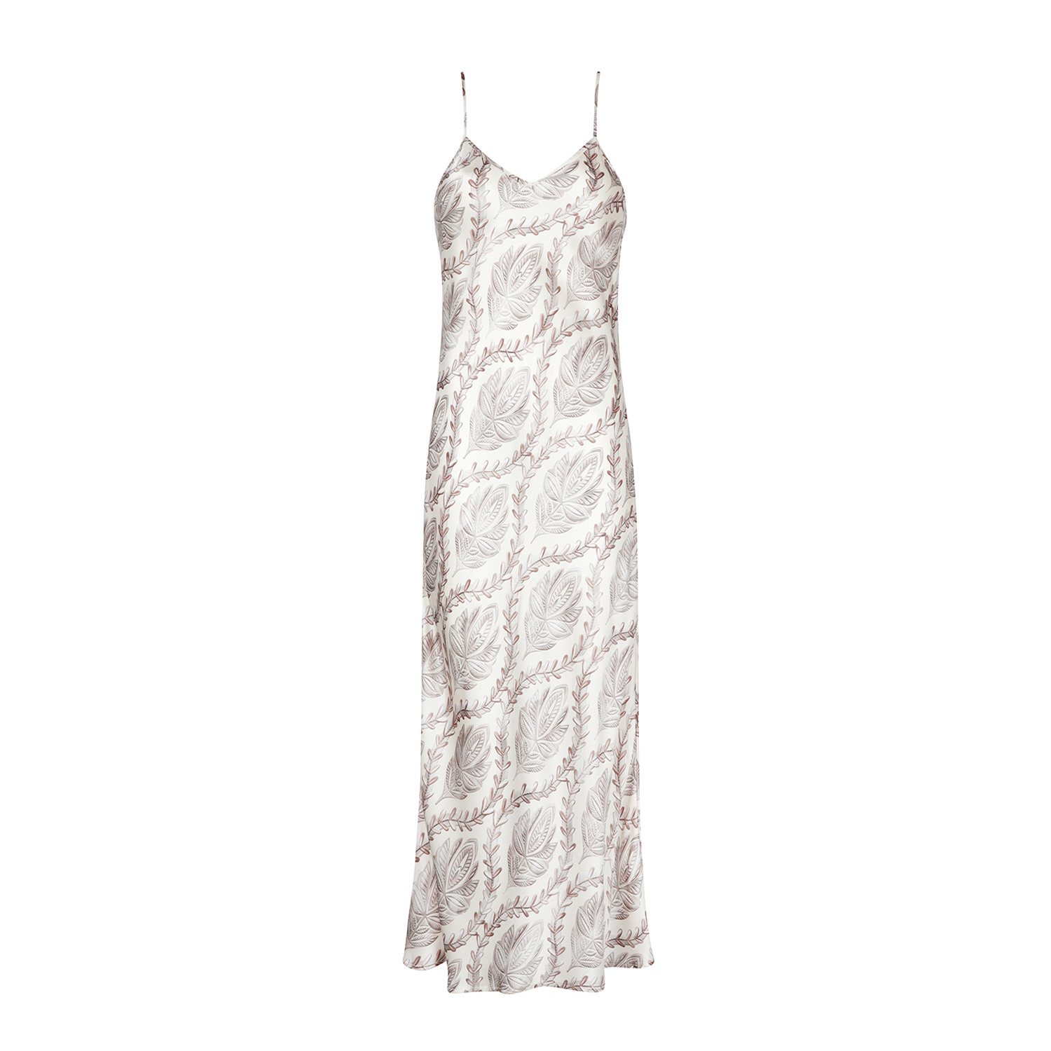 Women's Neutrals Sultana Midi Slip Dress | Extra Large | Aguaclara