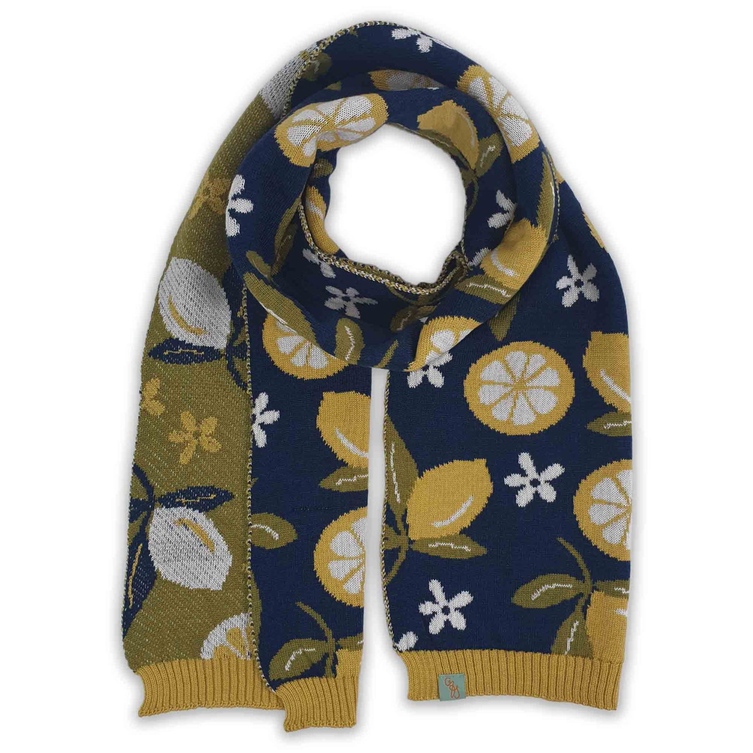 Women’s Scarves - Lemonade - Indigo Blue Otto & Spike