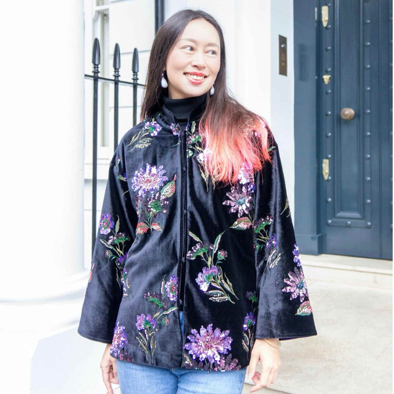 チェスティ Flower Embroidery Cardigan Freya Floral Applique Cardigan | Womenswear | Joe Browns