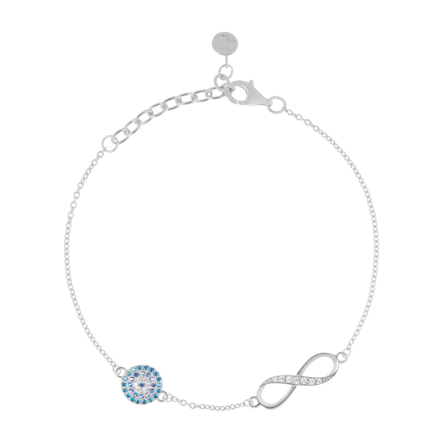 Women’s Infinite Evil Eye Protection Bracelet - Sterling Silver Soteria London