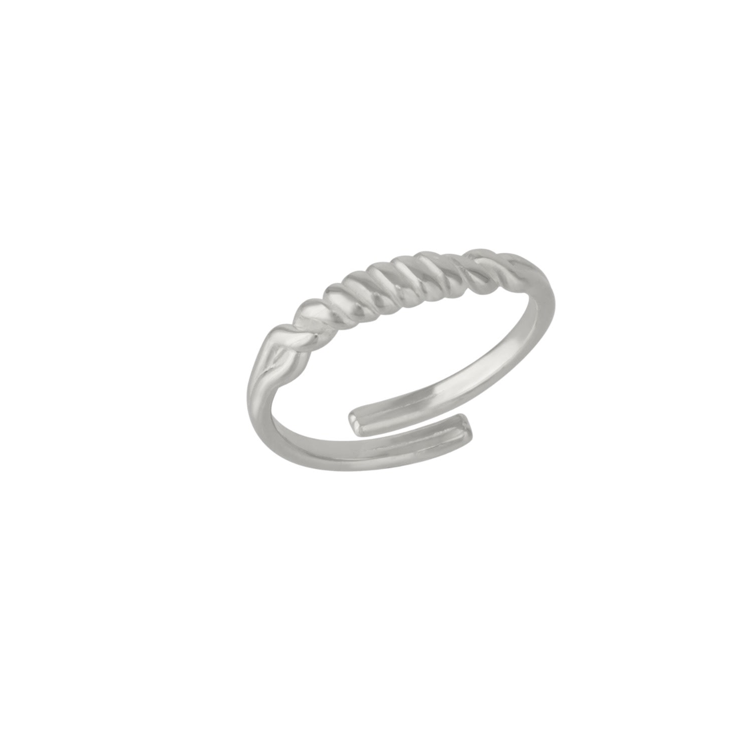 Spero London Women's Twisted Screw Sterling Silver Ring - Silver In Silver