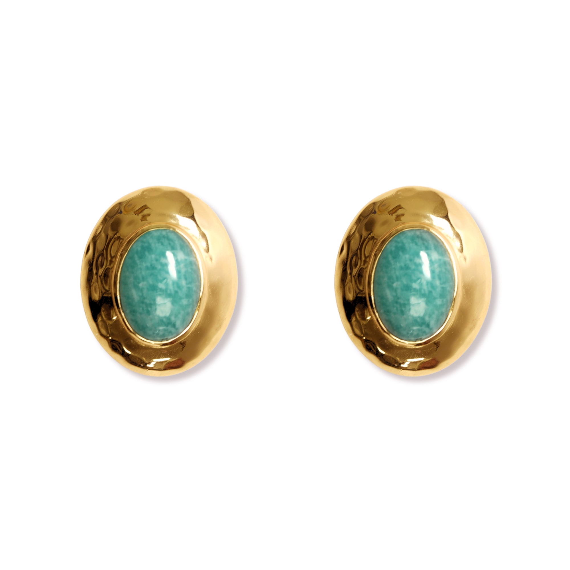 Women's Gold Palma Studs | Argento Vivo