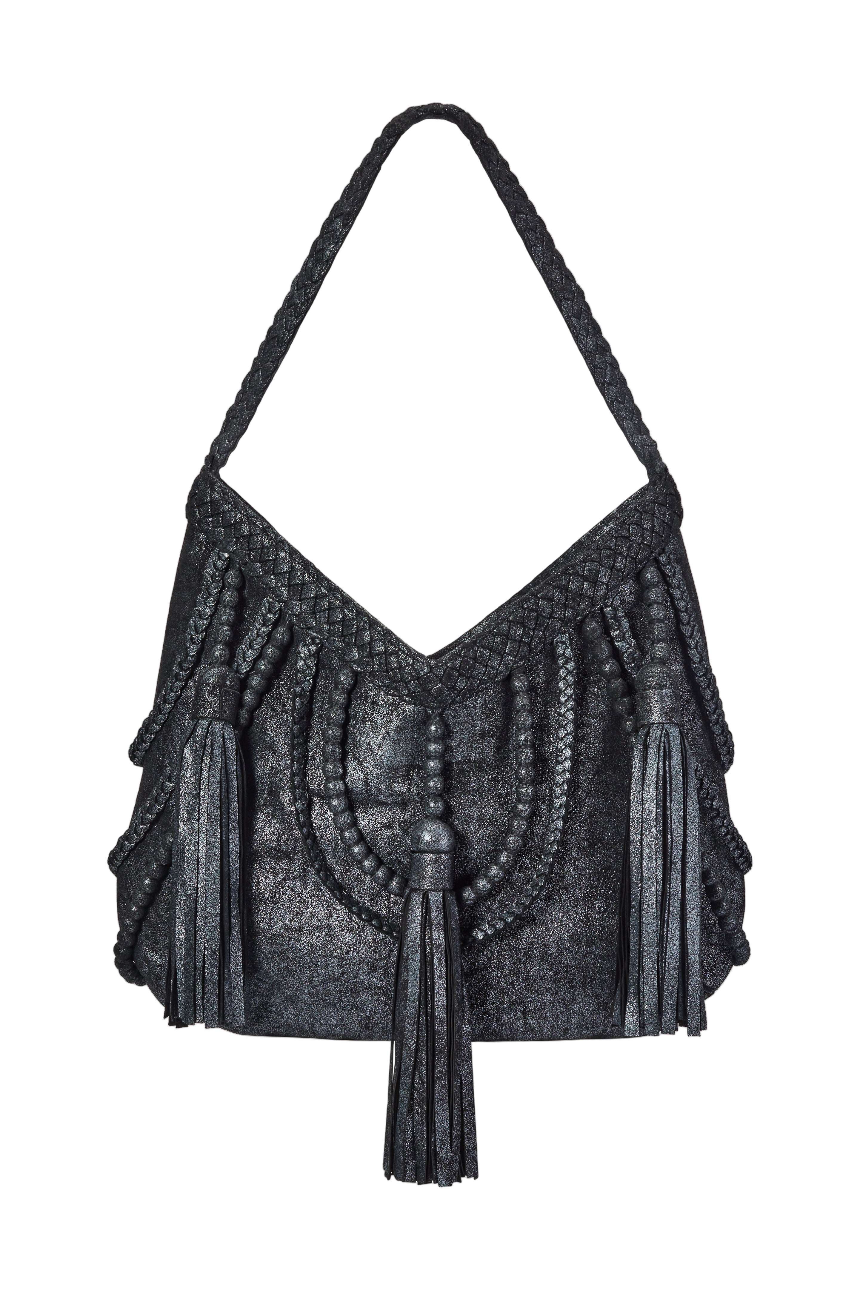 Jodi Lee Women's Kelsey Bag Metallic Black In Black