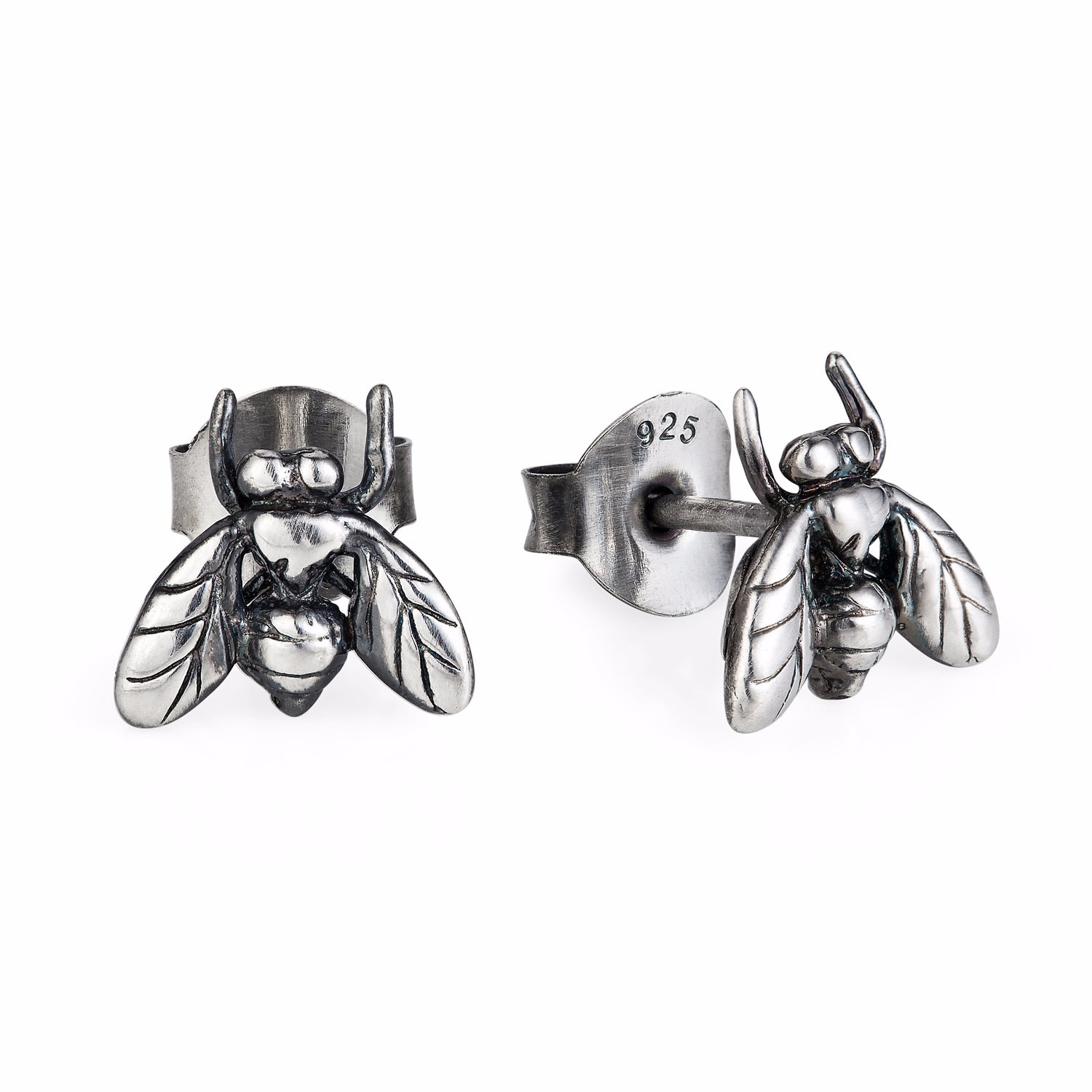 Women’s Silver Little Fly Ear Studs Yasmin Everley Jewellery