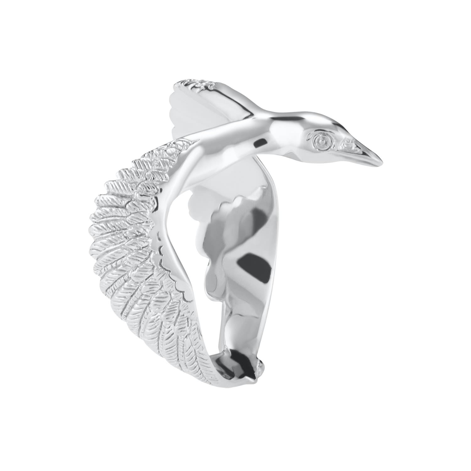 Women’s Silver Raven Ring Scream Pretty