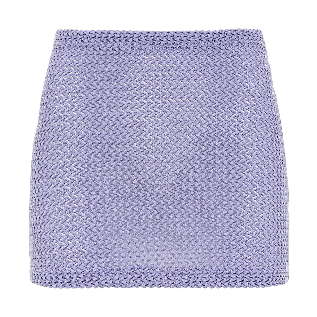 Montce Swim Women's Pink / Purple Lavender Crochet Micro Skirt In Pink/purple