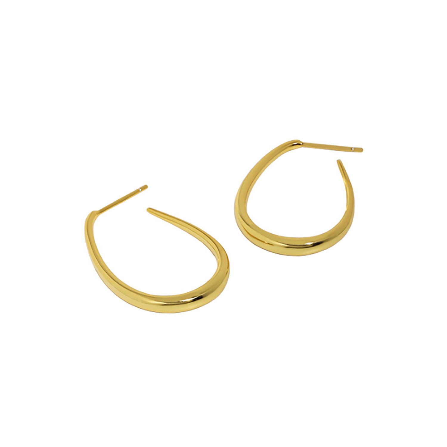 Women’s Gold Vermeil Sterling Silver Shiel Hoop Earrings Janus Edinburgh