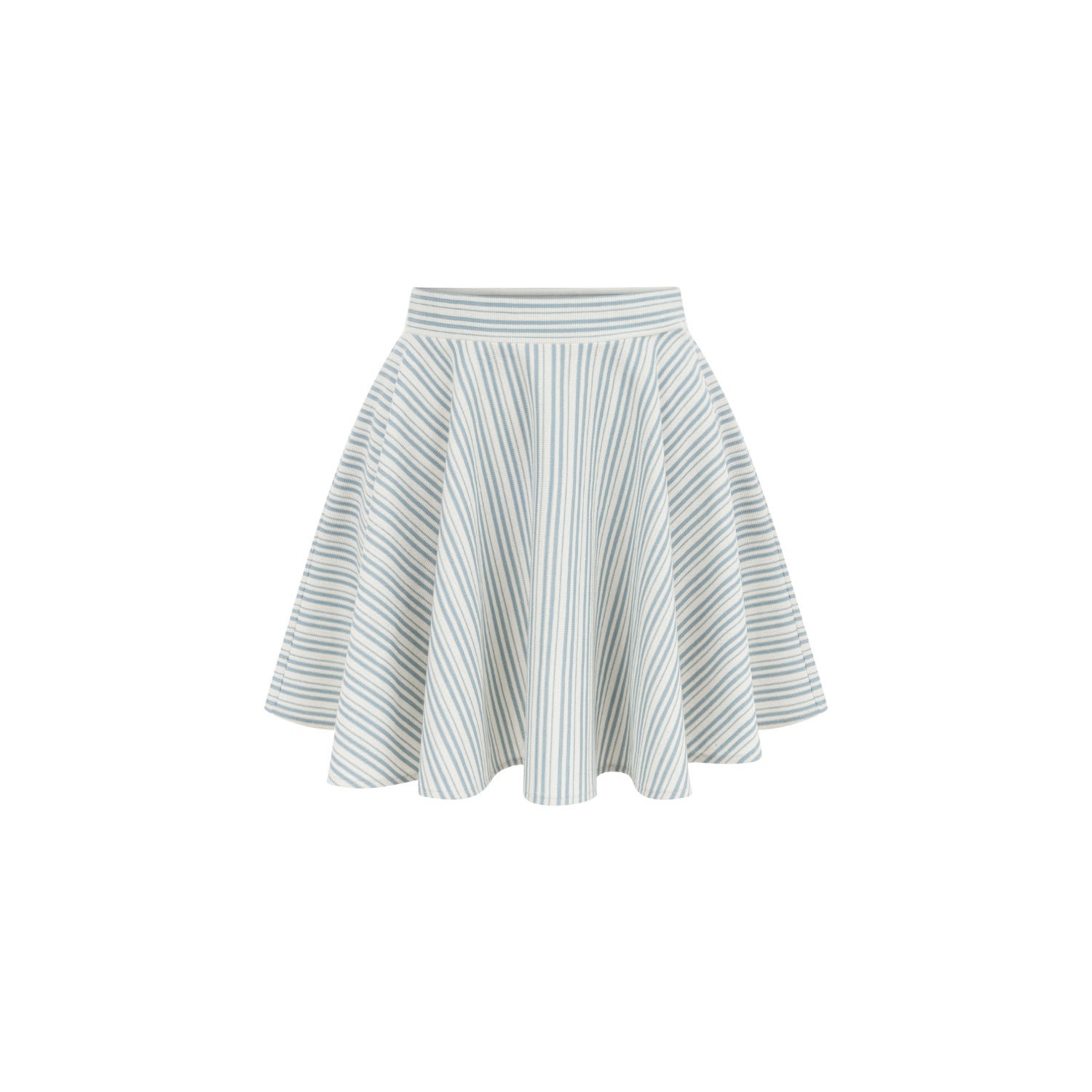 Feel The Lotus Women's Blue Milos Knitted Mini Skirt In Blue/white