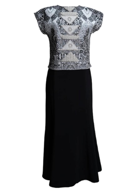 Saniya Khan Women's Black / White / Grey Snow Forest In Black/white/grey
