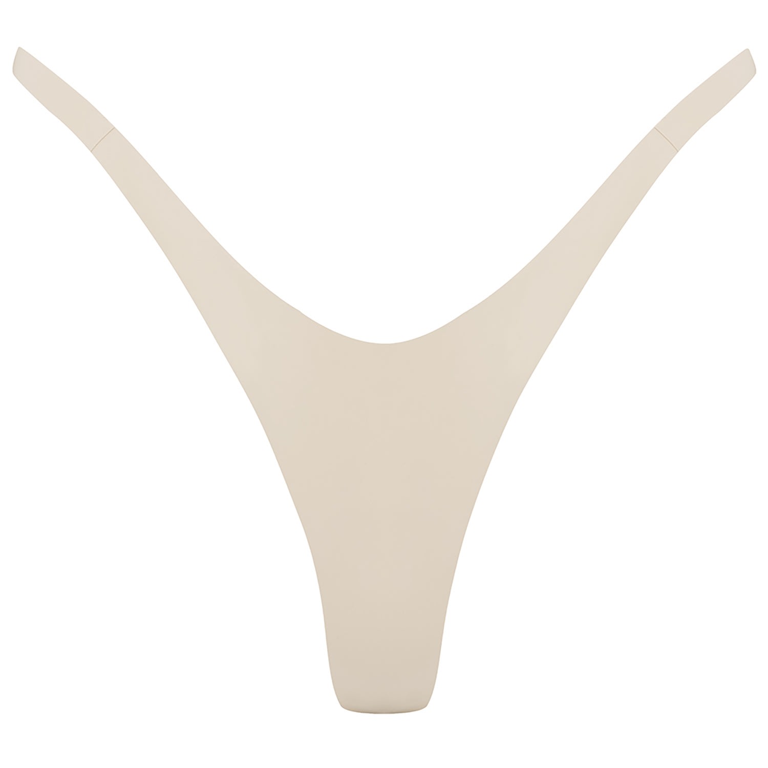 Elissa Poppy Women's Latex G-string - White In White