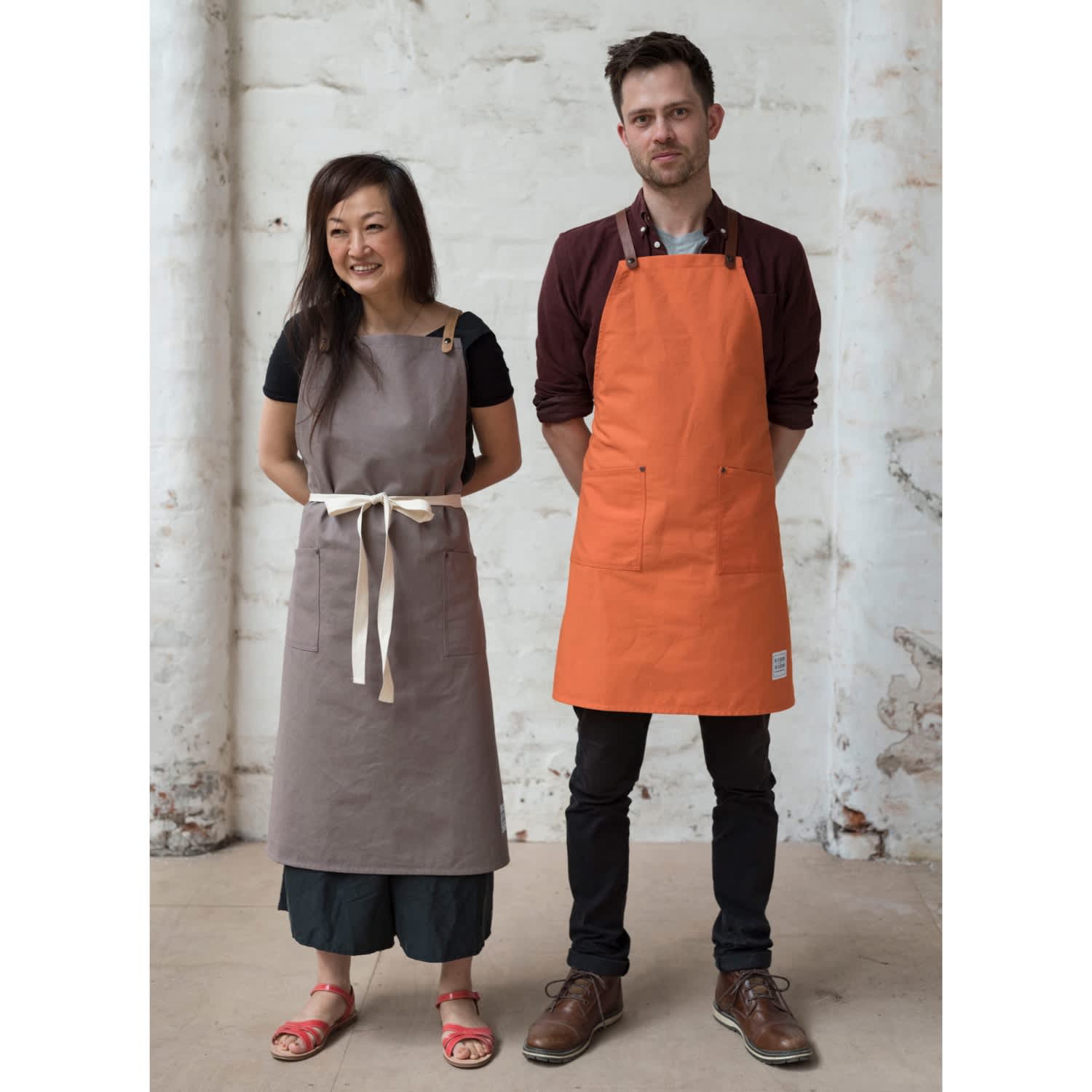 Studio Cross Back Apron - Yellow by Risdon & Risdon