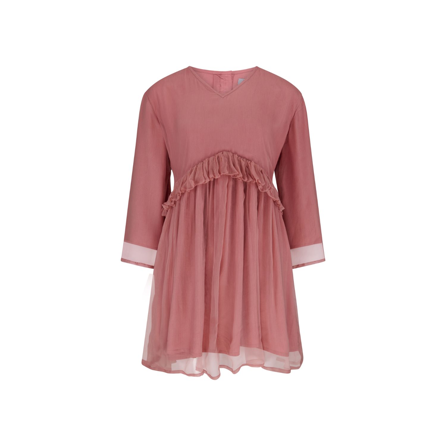 Women’s Pink / Purple Lale Chiffon Dress In Pink Small Imaima