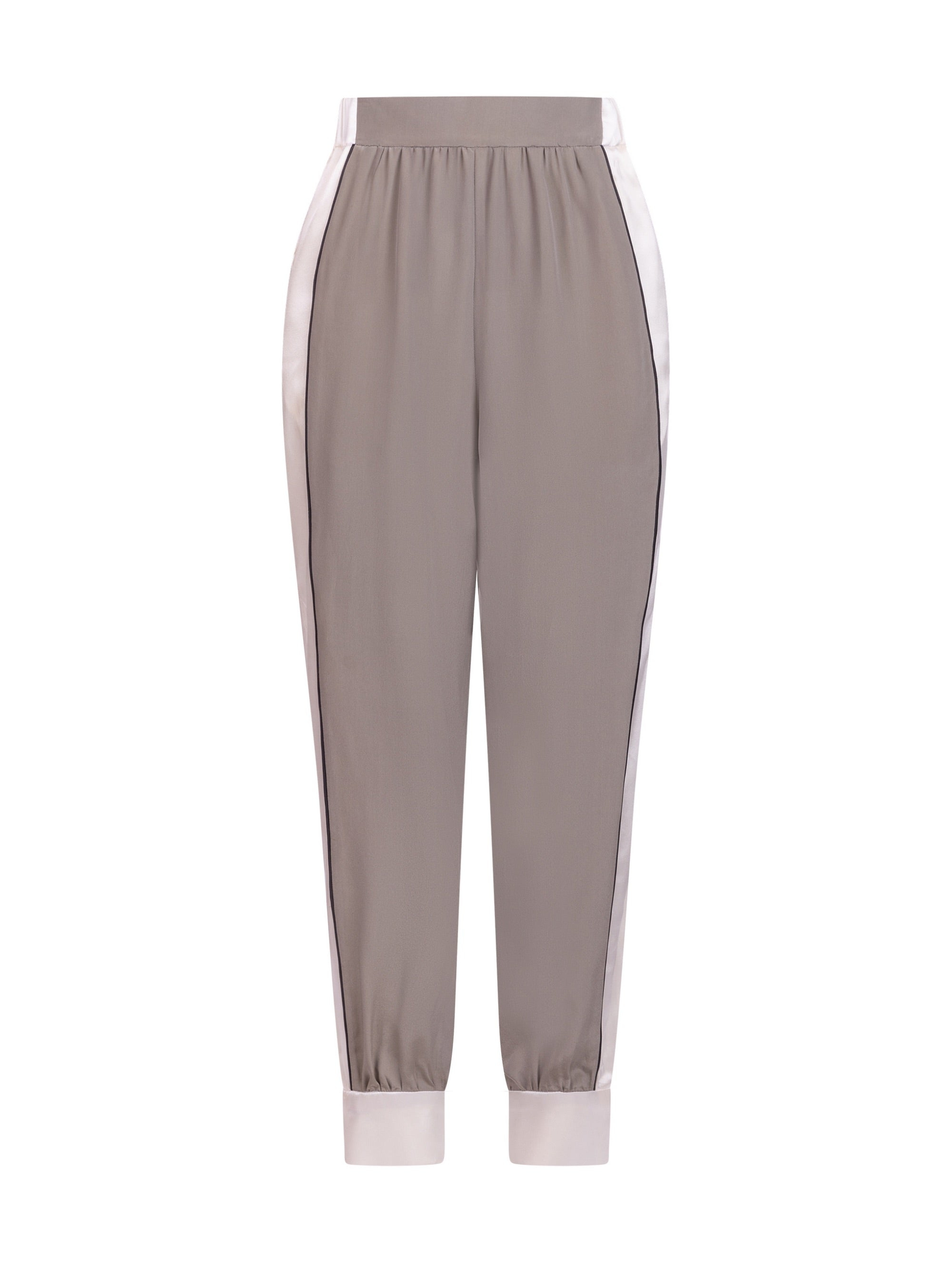 Helene Galwas Women's Black / White / Grey Kiana - Loose Fitted Trousers In Black/white/grey