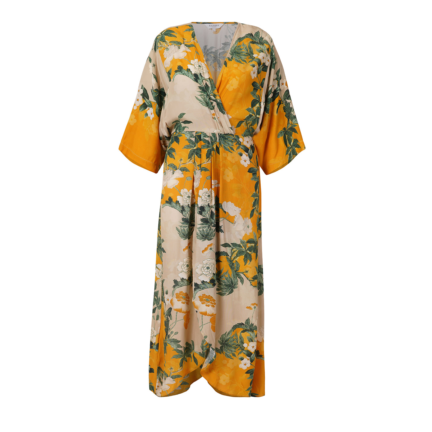 Raishma Women's Orange Sophia Yellow Dress In Multi
