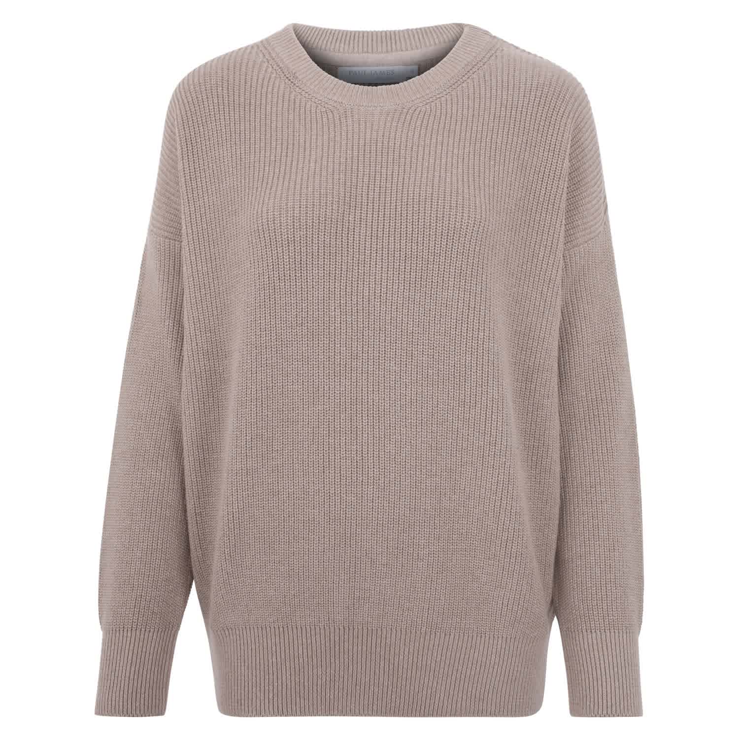 トップス Anatomica 1PLY CREW NECK SWEATER/40 FAWN Anatomica 1PLY CREW NECK SWEATER/40 FAWN