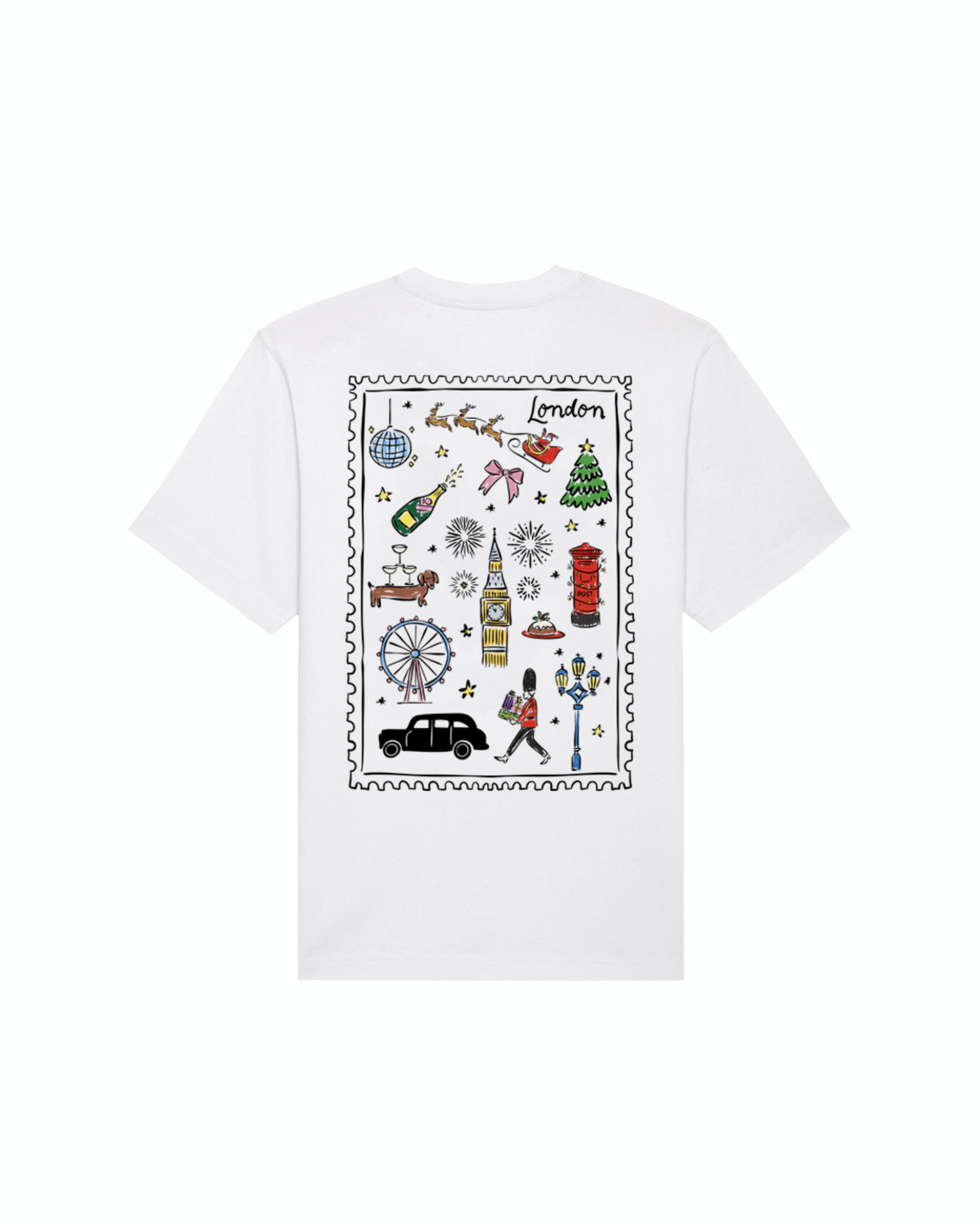 Manava Women's White London T-shirt In White