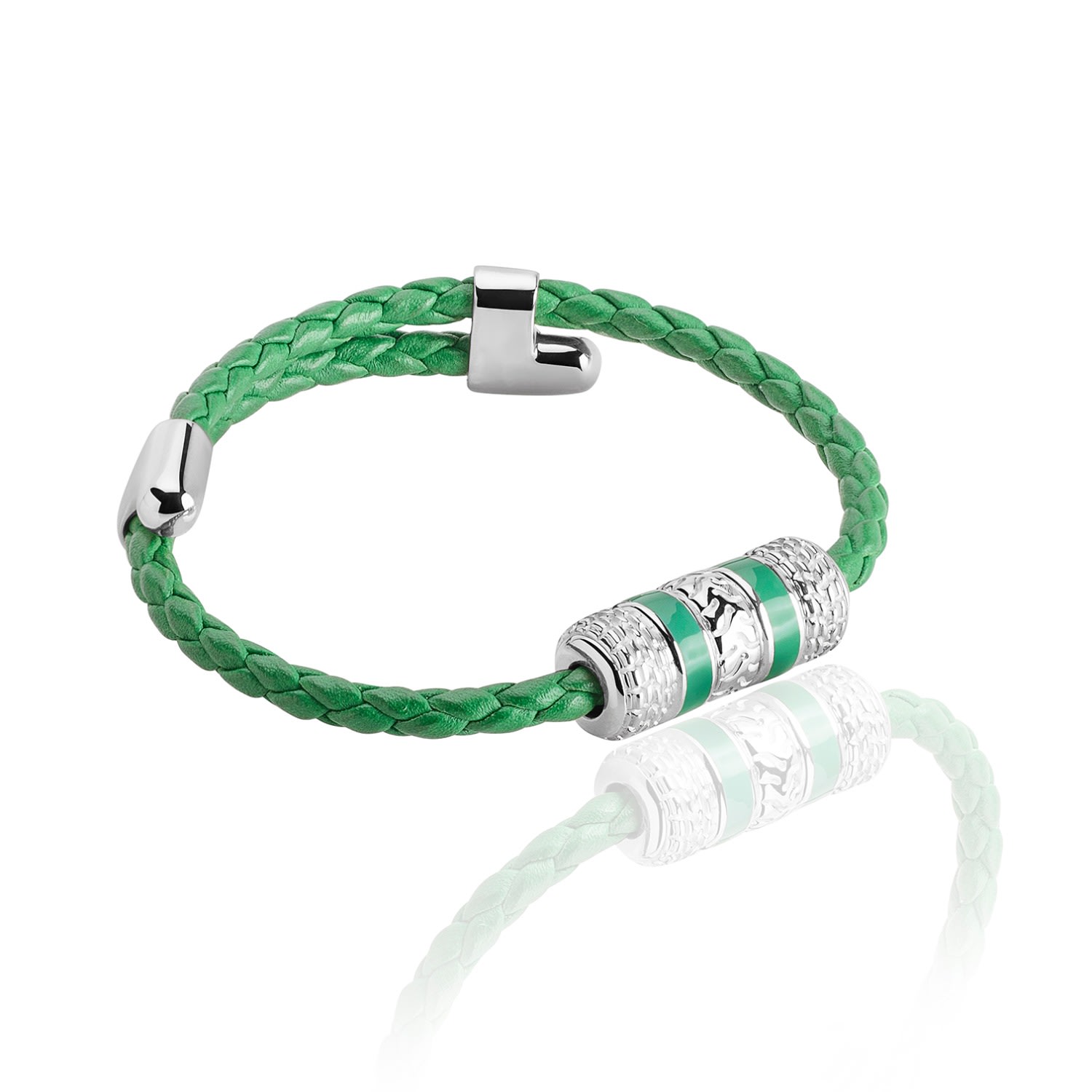 Tane México 1942 Men's Tane Racing® Five Wheels Green Bracelet