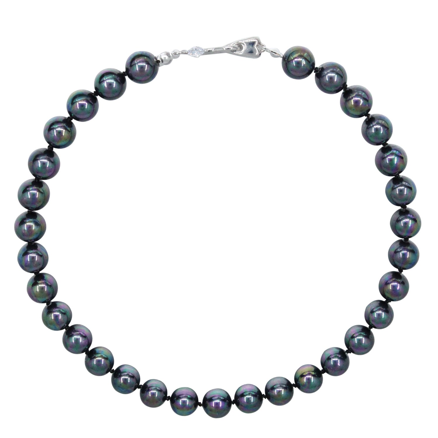 Women’s Royal Pearl Splendor Necklace- Black Ninemoo