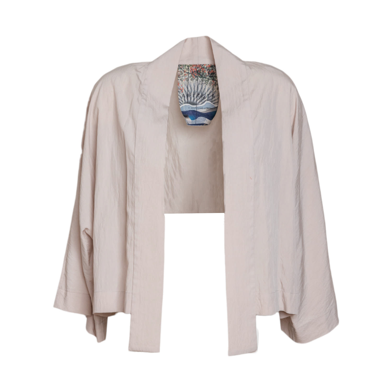 Artista Women's Neutrals Charm Cropped Kimono In Beige