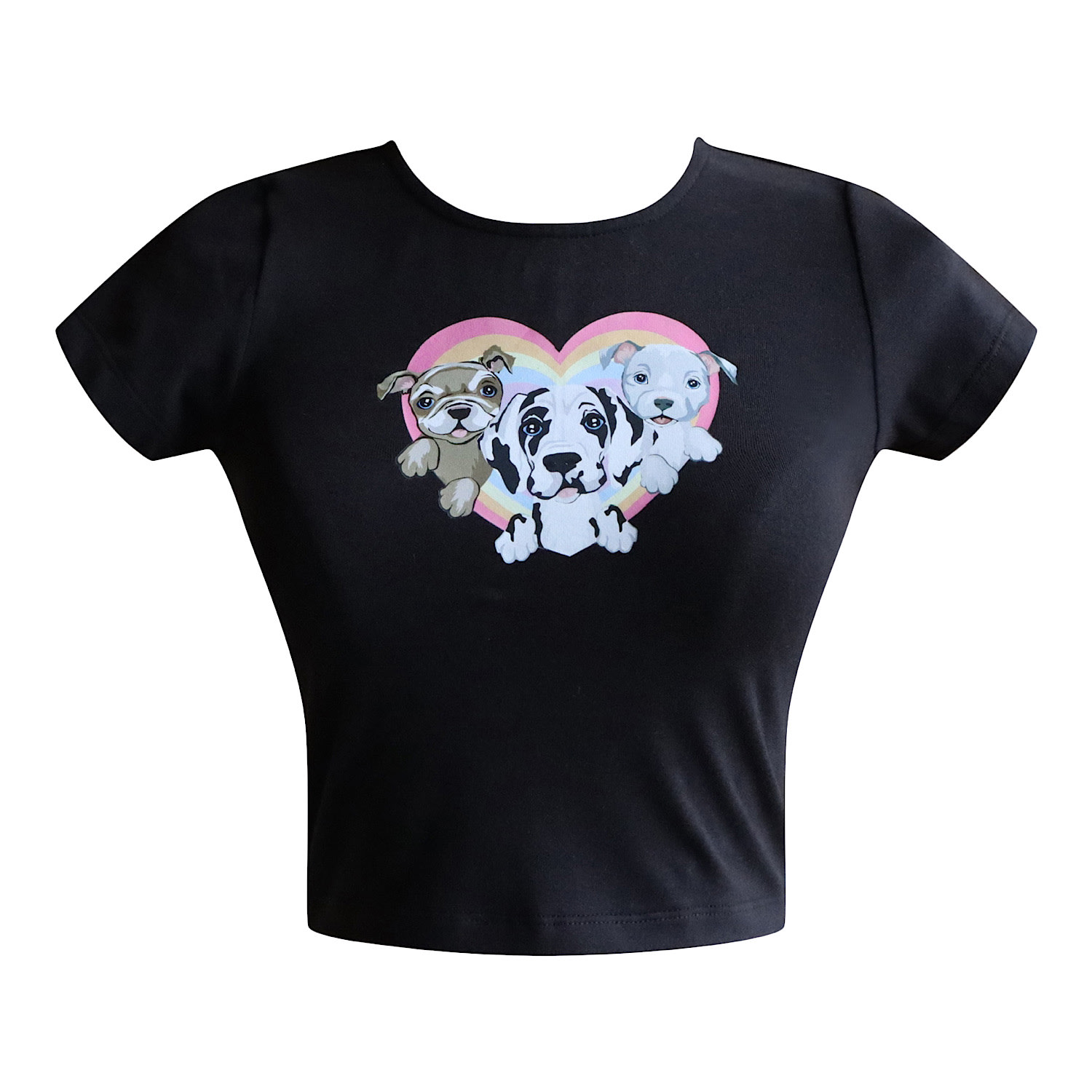 Cloud Haven Women's  Big Heart Signature Tee In Black