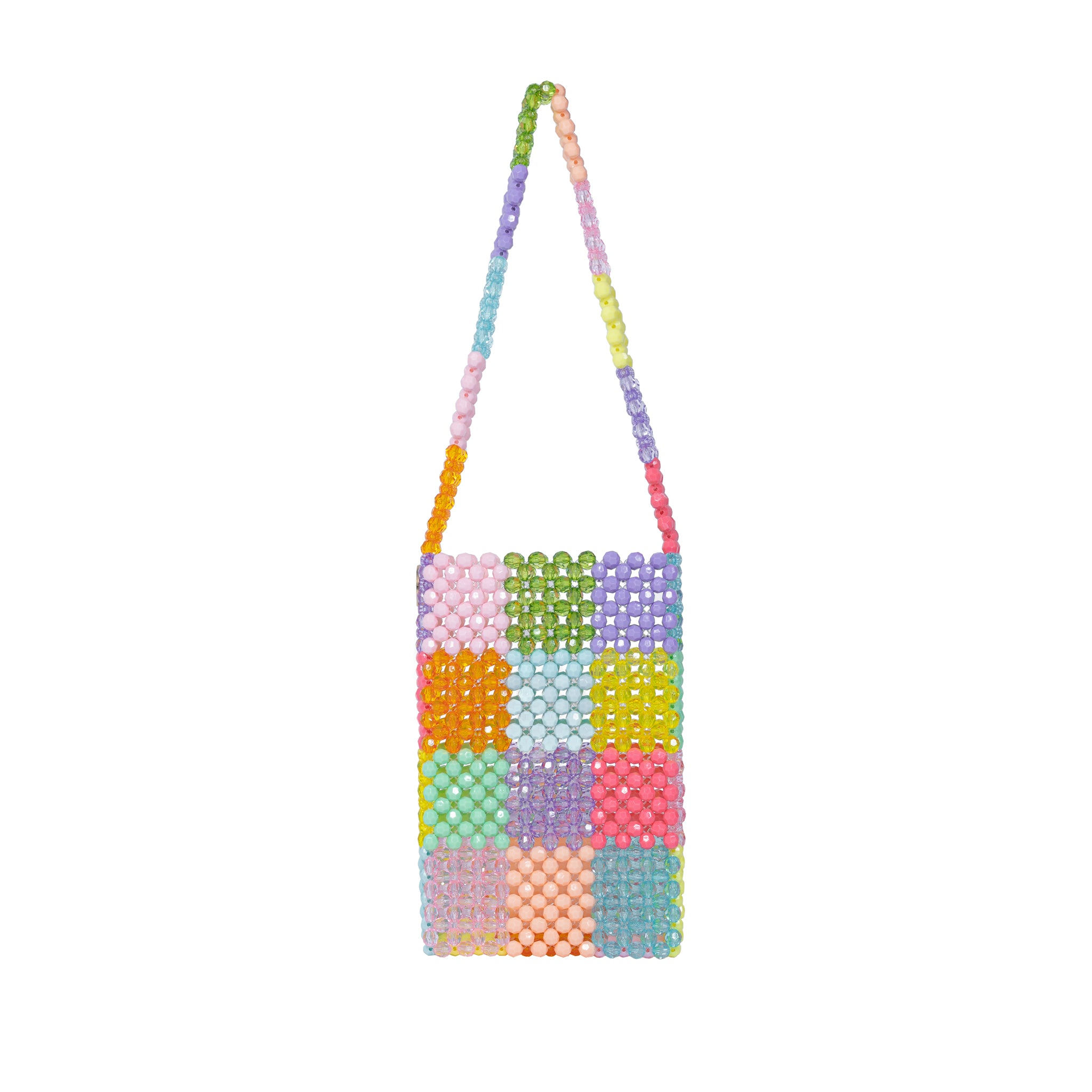 Tillie Beads Women's Multicolor Shoulder Strap Mini Bead Bag