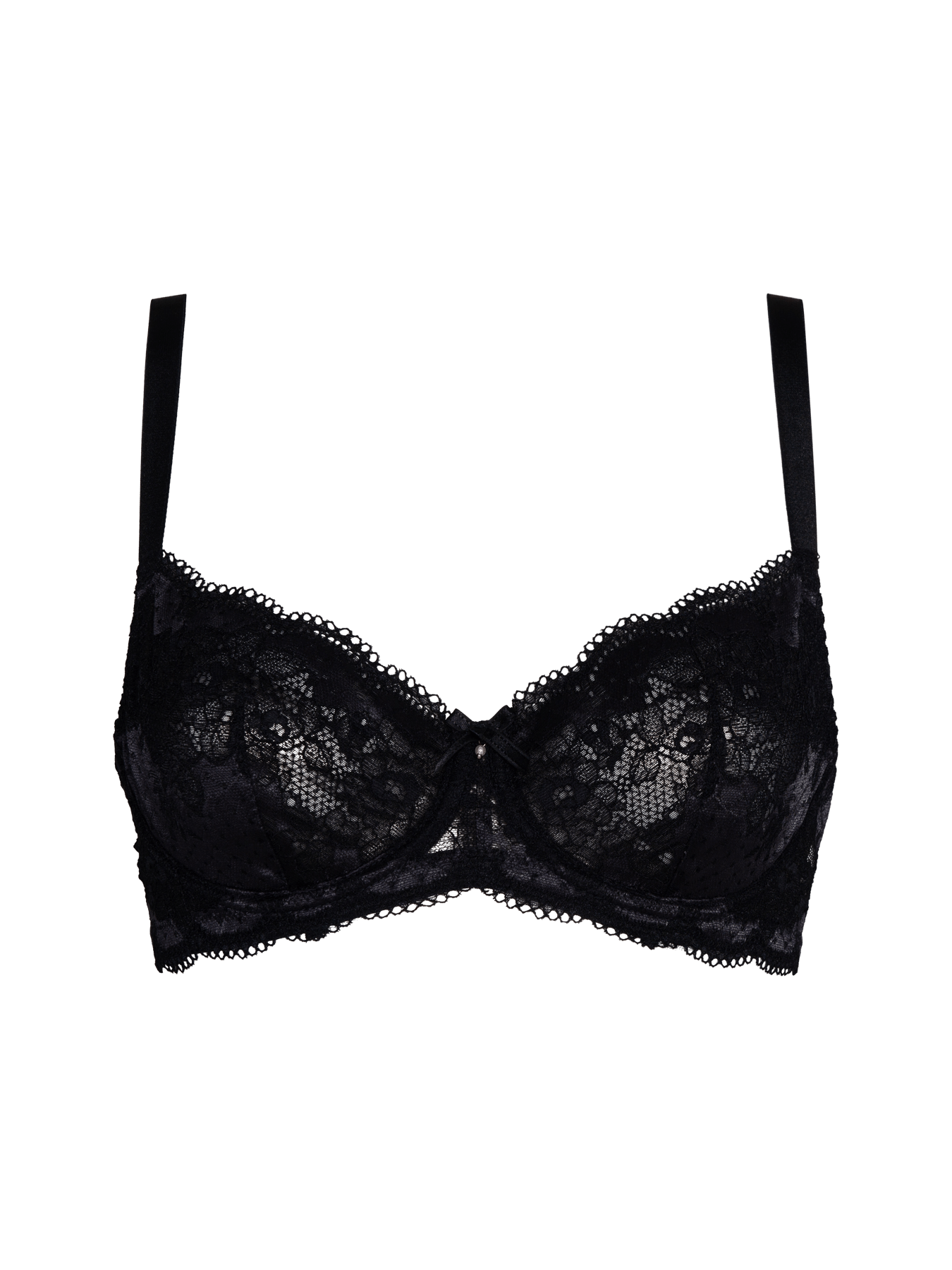 Bonbon Lingerie Women's Black Whispers Underwired Bra In Black