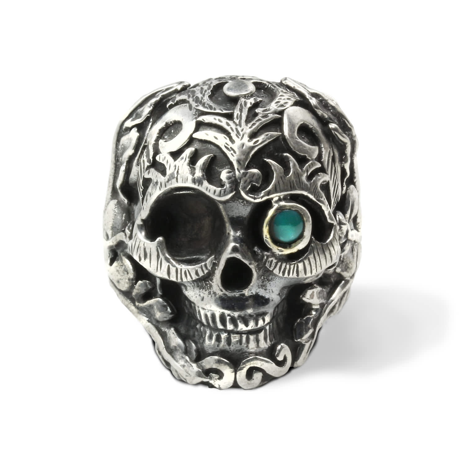 The Jewellery Store London Women's Silver / Blue Mystic Moonlight Ring With Turquoise In Sterling Silver