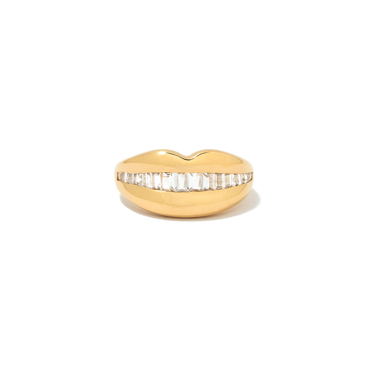 Women’s Rosie Lip Ring With White Topaz Grill Minnie Lane