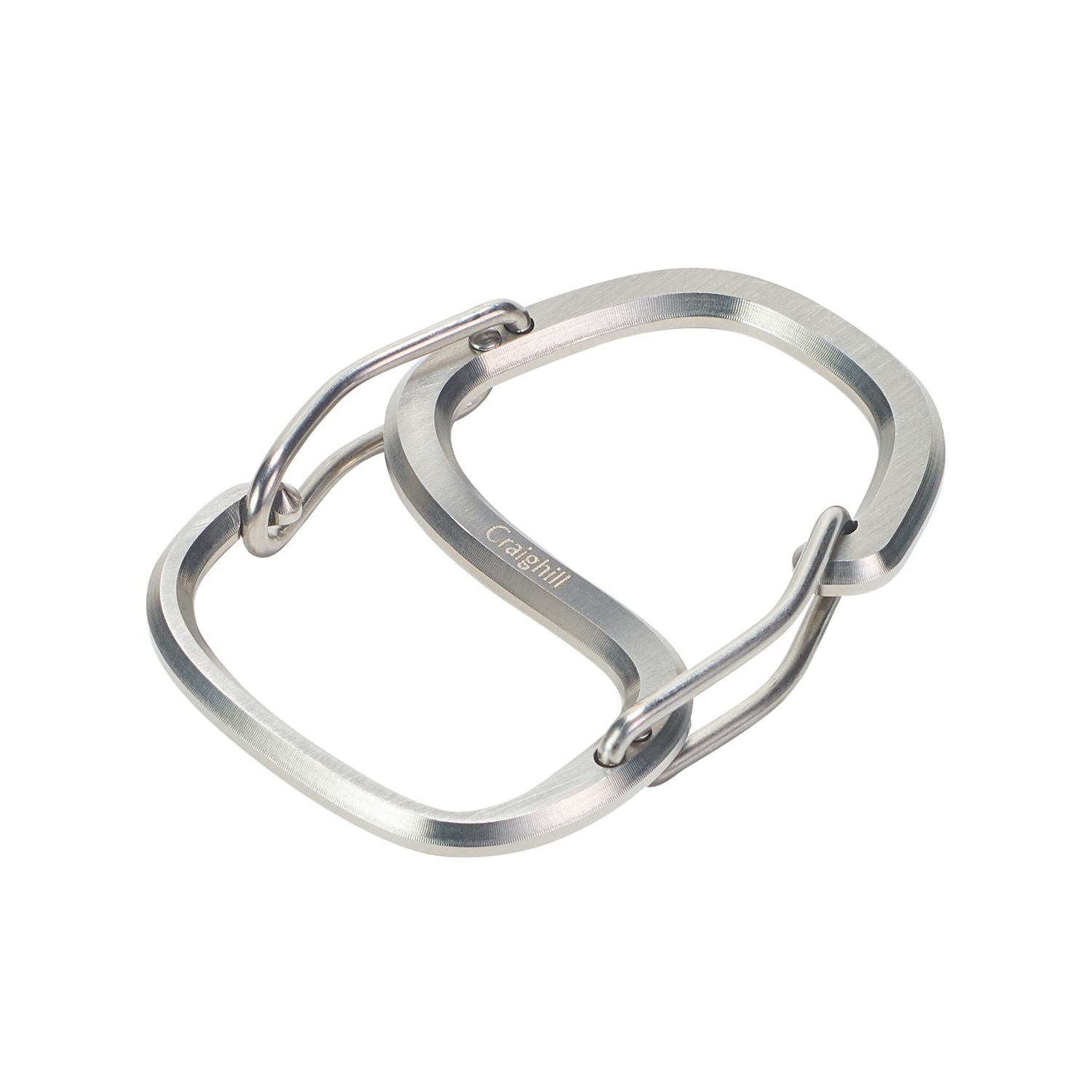Craighill Silver Coachwhip Carabiner - Stainless Steel In Silver