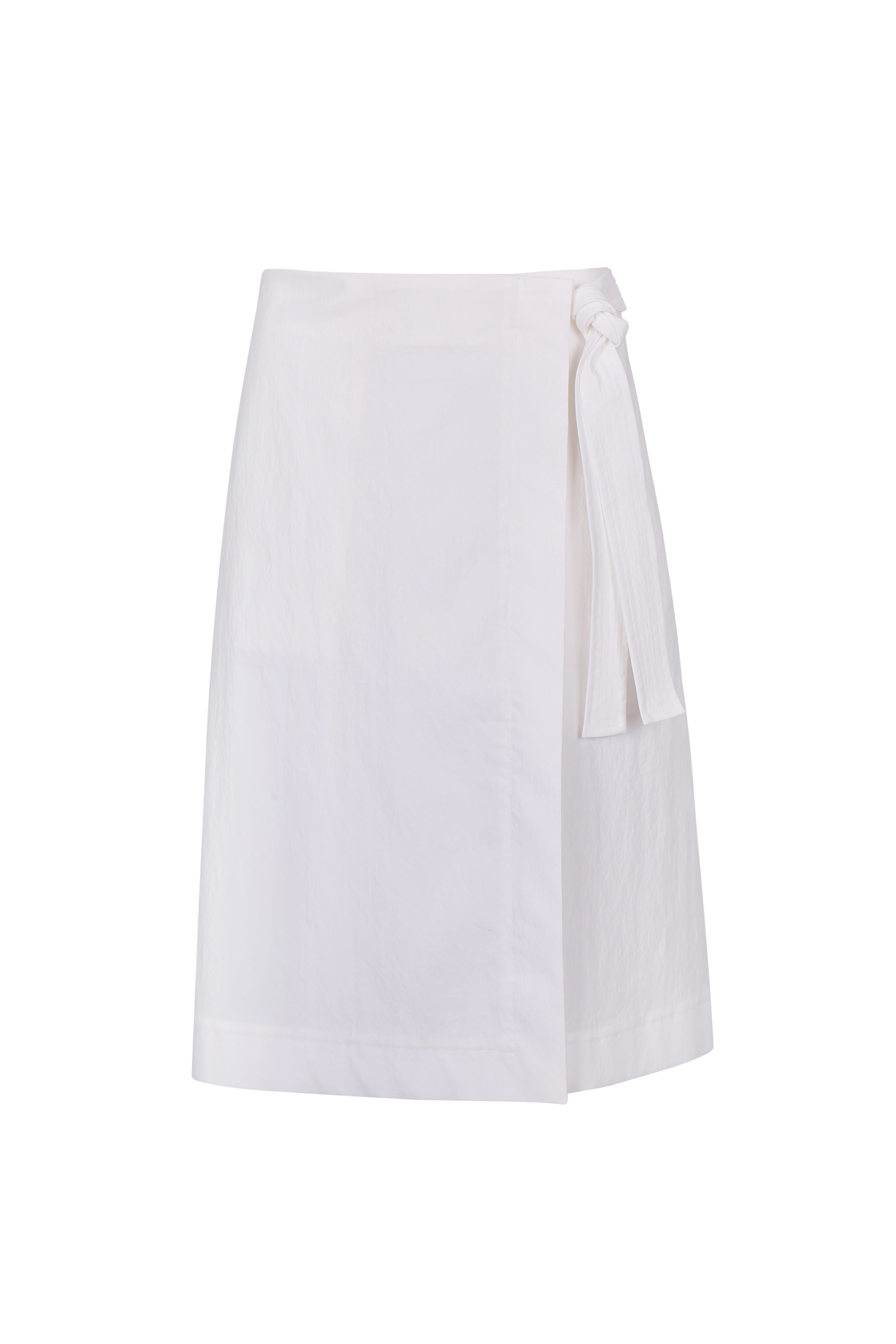 Yibri Women's Black White Cotton Wrap Skirt