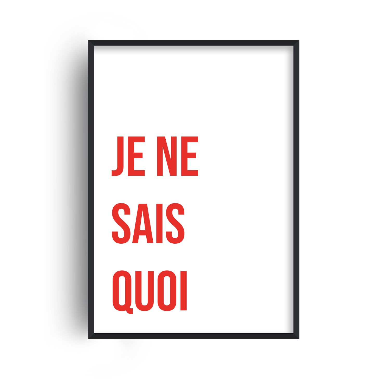 Fanclub Red Je Ne Sais Quoi Retro Giclée Art Print In Red