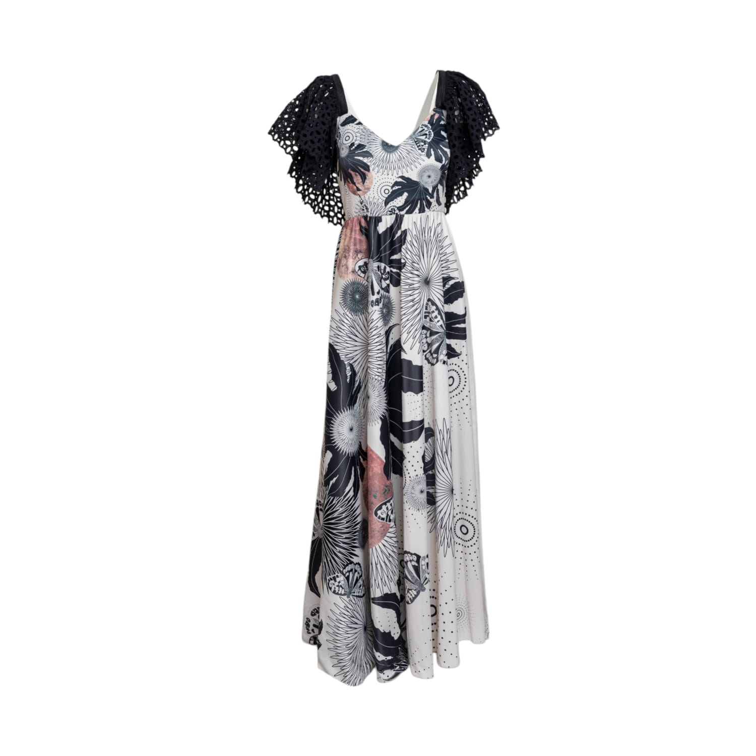 Artista Women's Neutrals / Black Epic Maxi Dress In Black