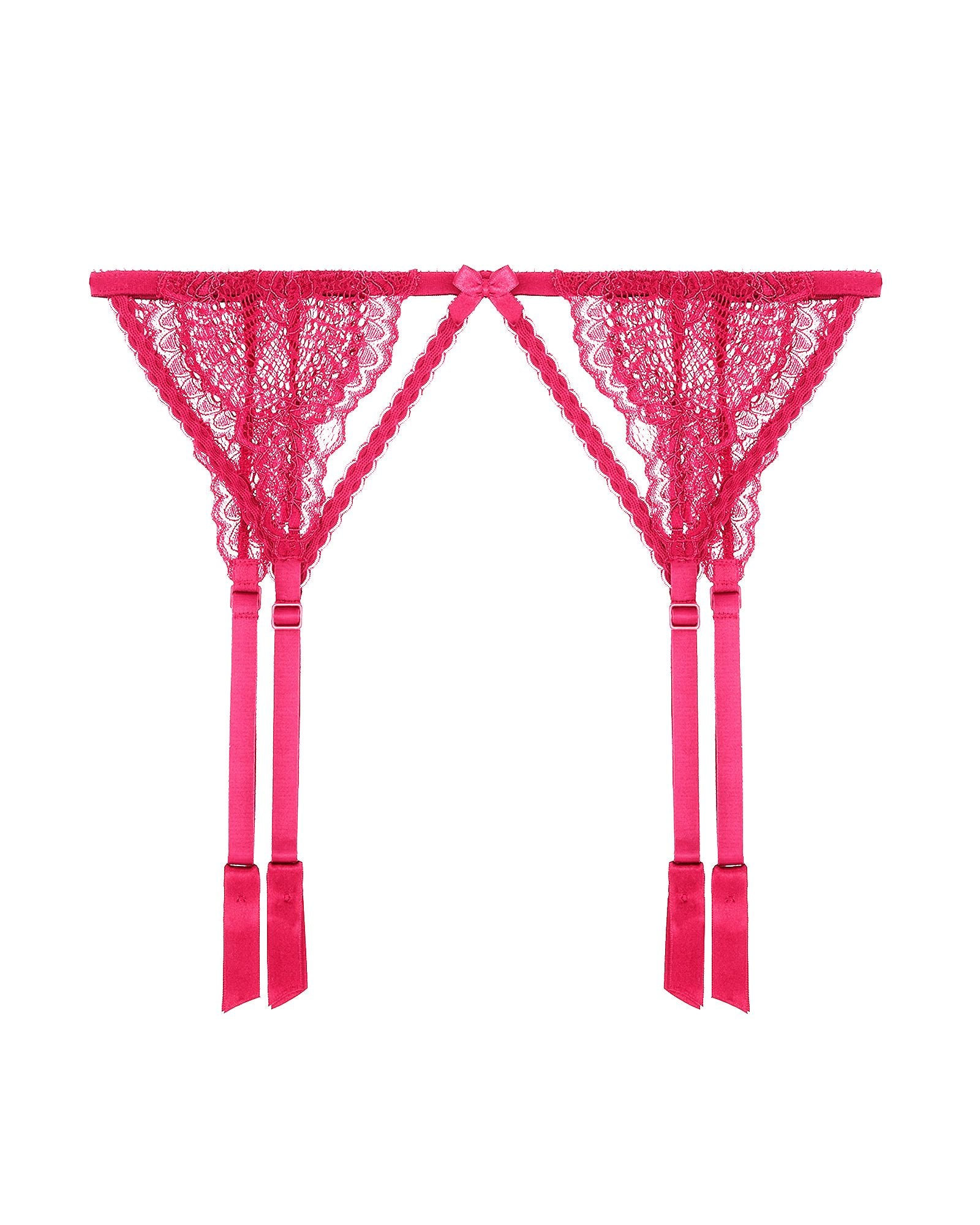 Journelle Women's Pink Natalia Suspender Belt Wisteria In Pink