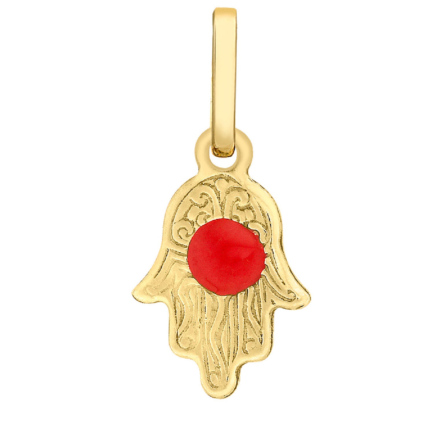 Women’s Gold Mini Hamsa Hand Necklace Posh Totty Designs