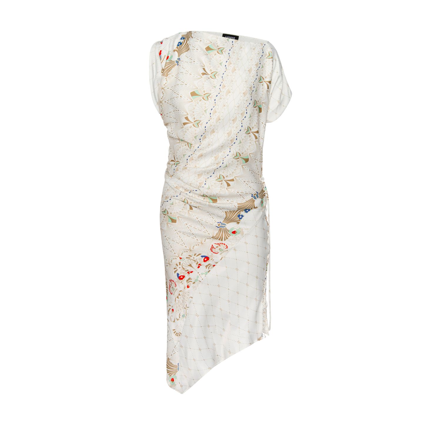 Lahive Women's Neutrals / White White Lotus Bias Dress