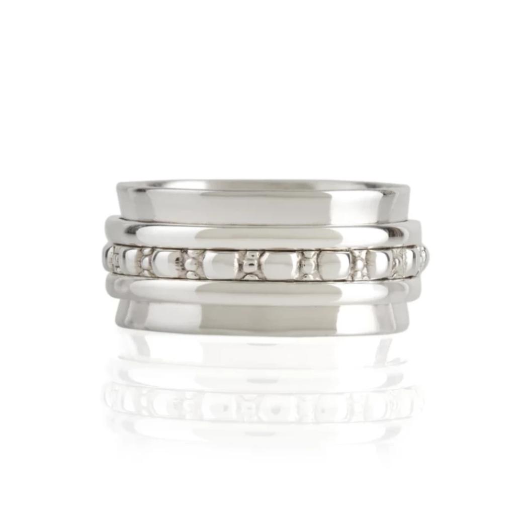Charlotte's Web Jewellery Women's Maharani Manifest Silver Spinning Ring In Silver