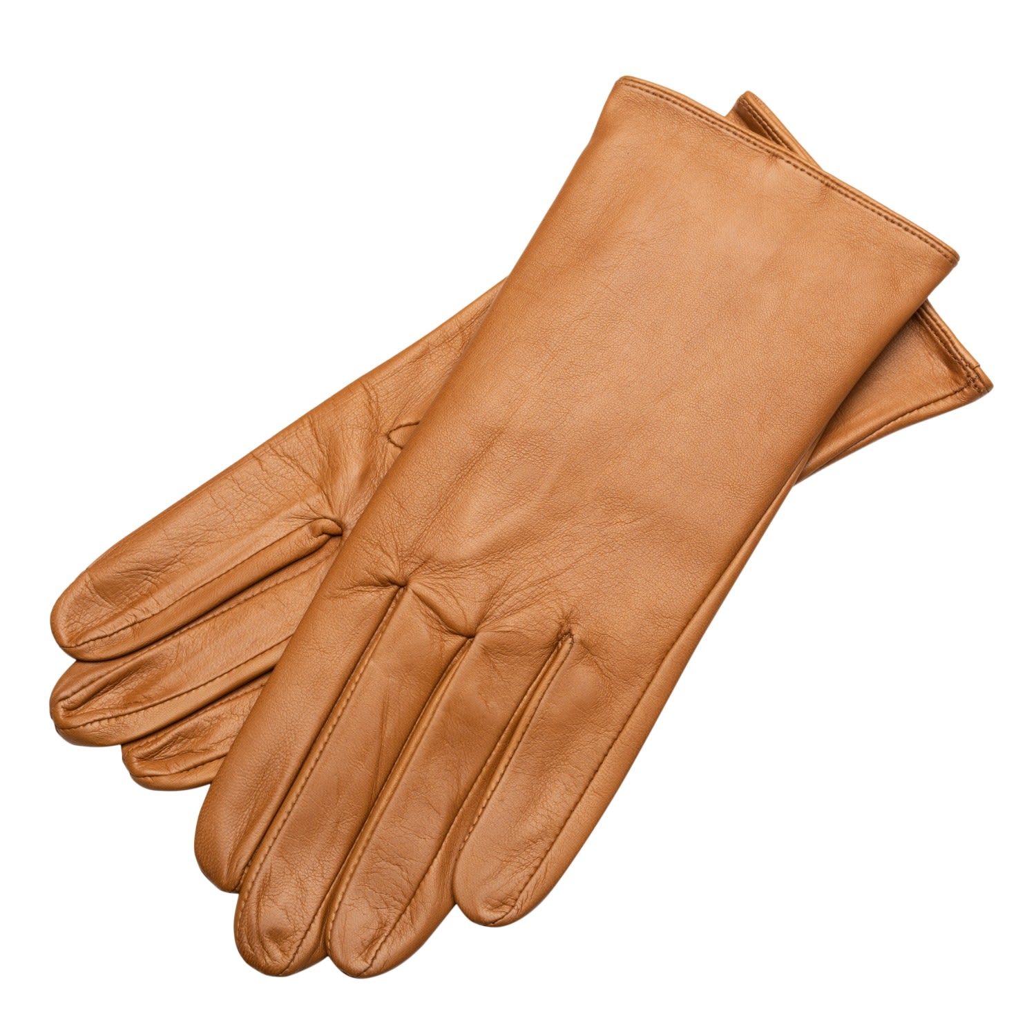 1861 Glove Manufactory Brown Shield & Style - Men's Nappa Leather Gloves In Camel In Brown