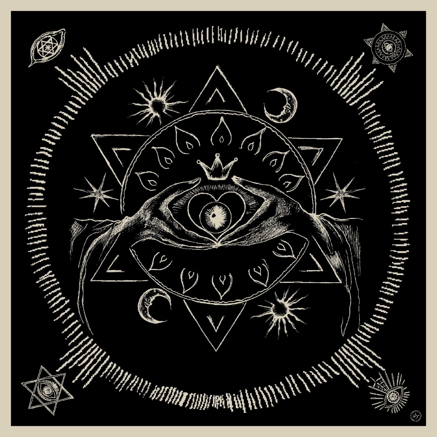 Women's Inner Vision - Silk Scarf Midnight | Selin Kucuksoz