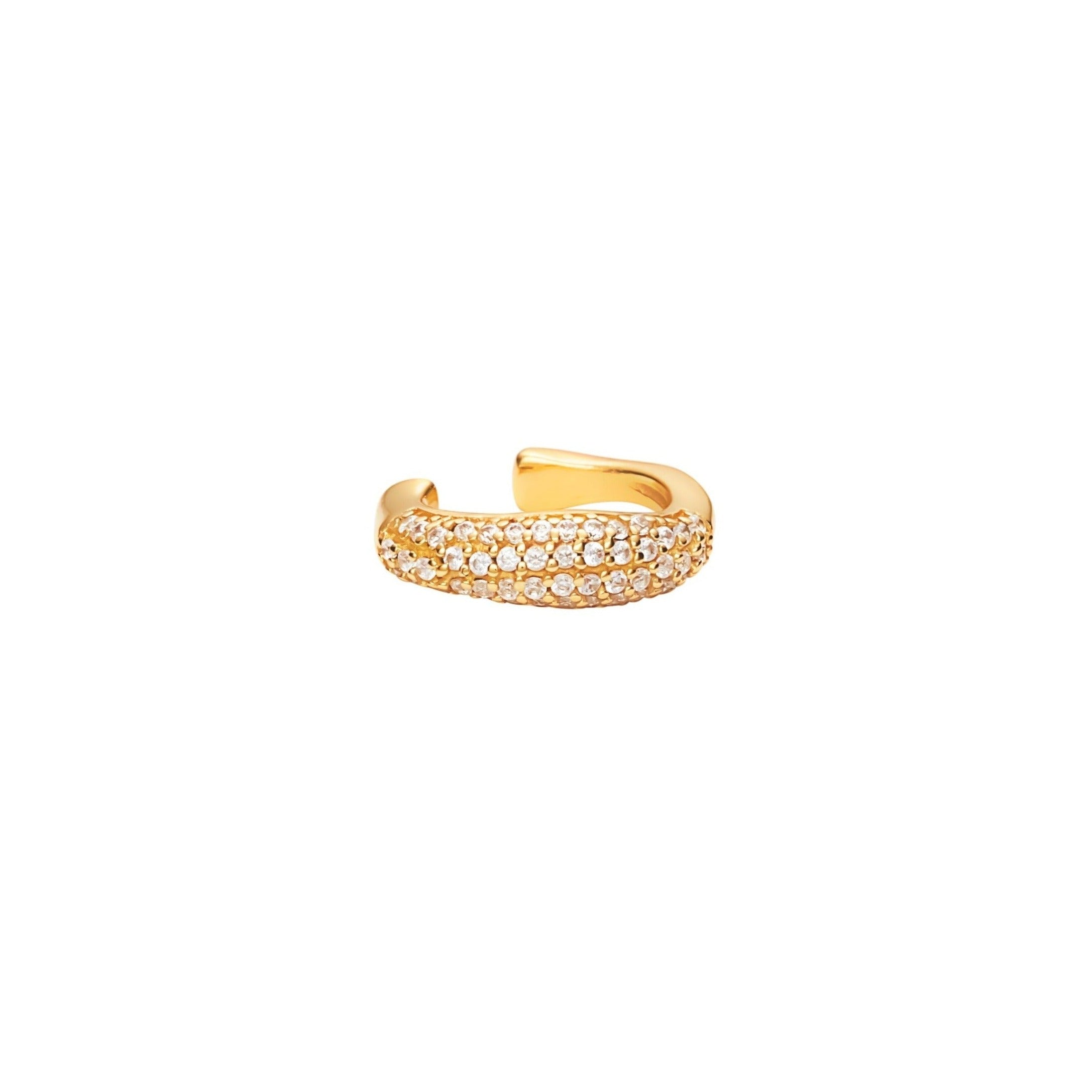 Women’s Athena Ear Cuff Topaz - Gold Mosuo Jewellery
