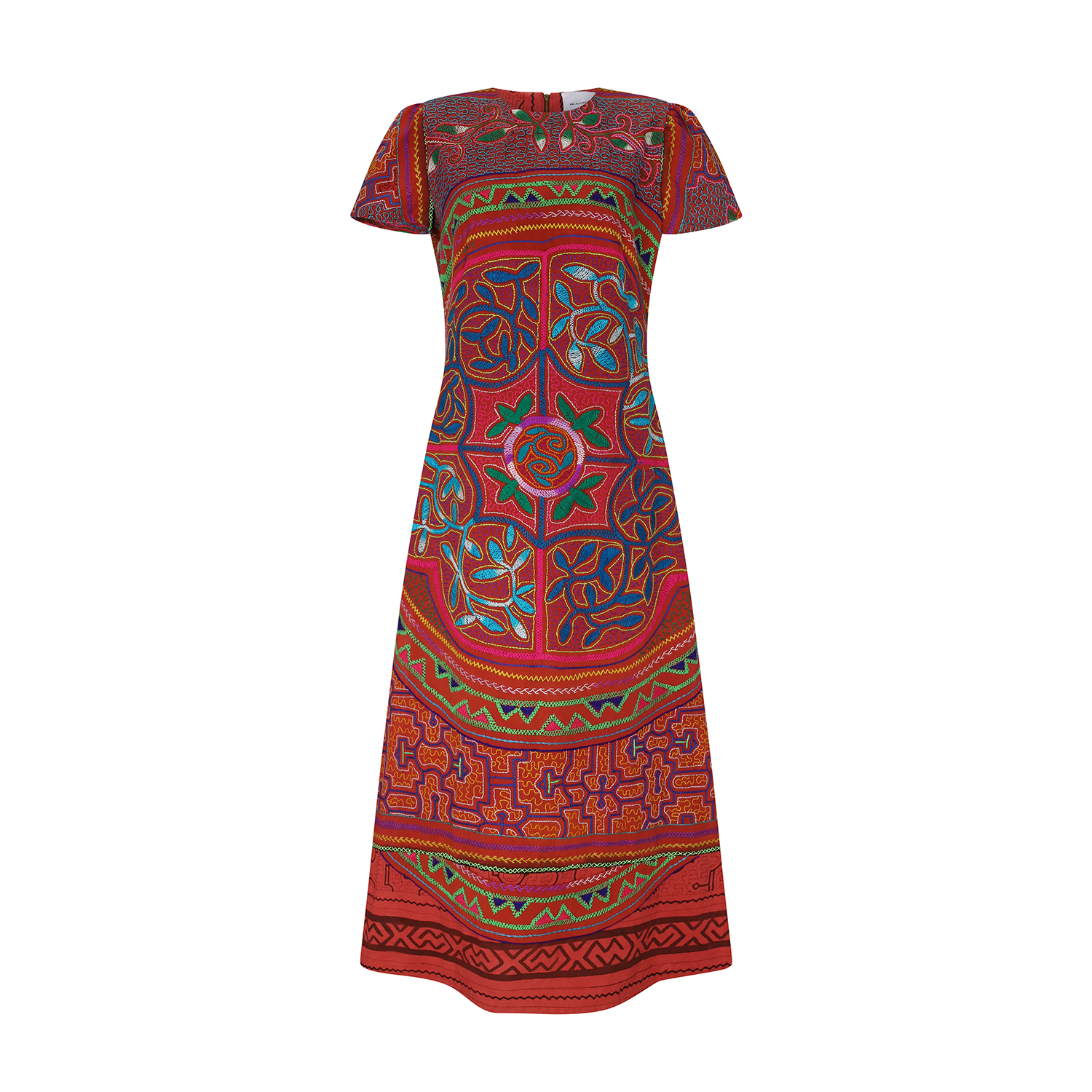 Ranzai Midi Dress Flower Bloom | Ani Alvarez Calderon | Wolf & Badger