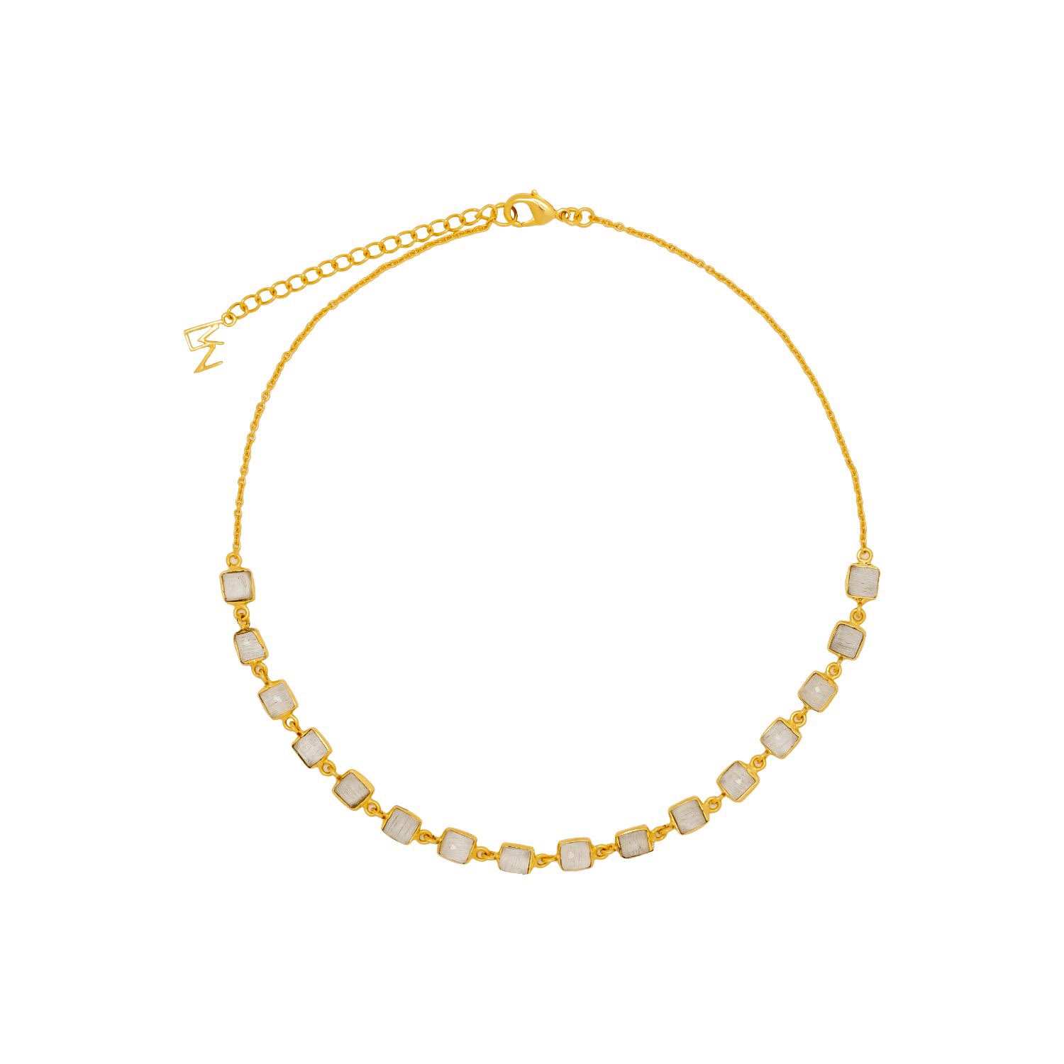 Women’s Gold / White White Niagara Choker Lavani Jewels