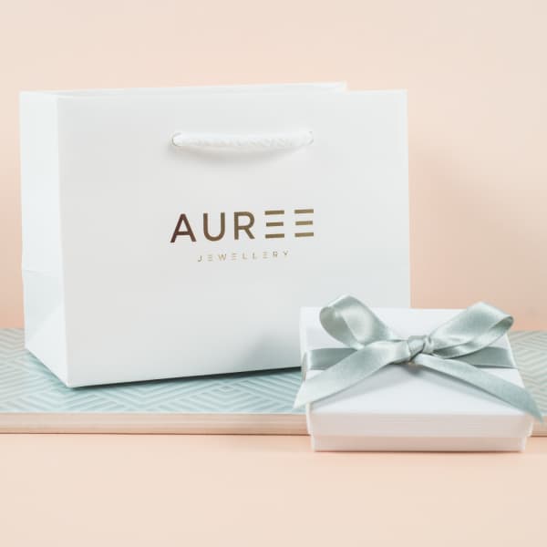 Auree Jewellery Westbourne Yellow Gold Initial Disc Pendant